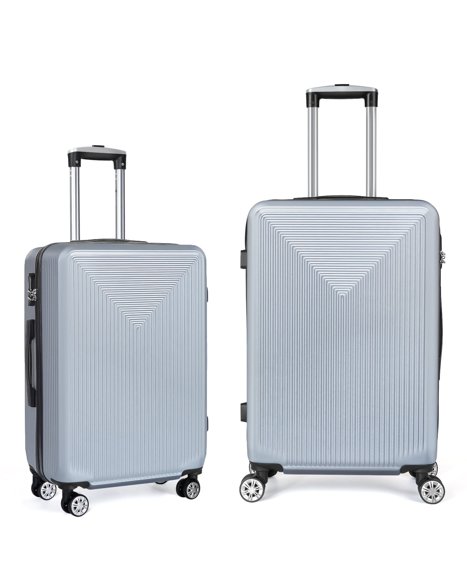 Luggage 2 Piece Sets Hardside Suitcase Set with Double Spinner Wheels