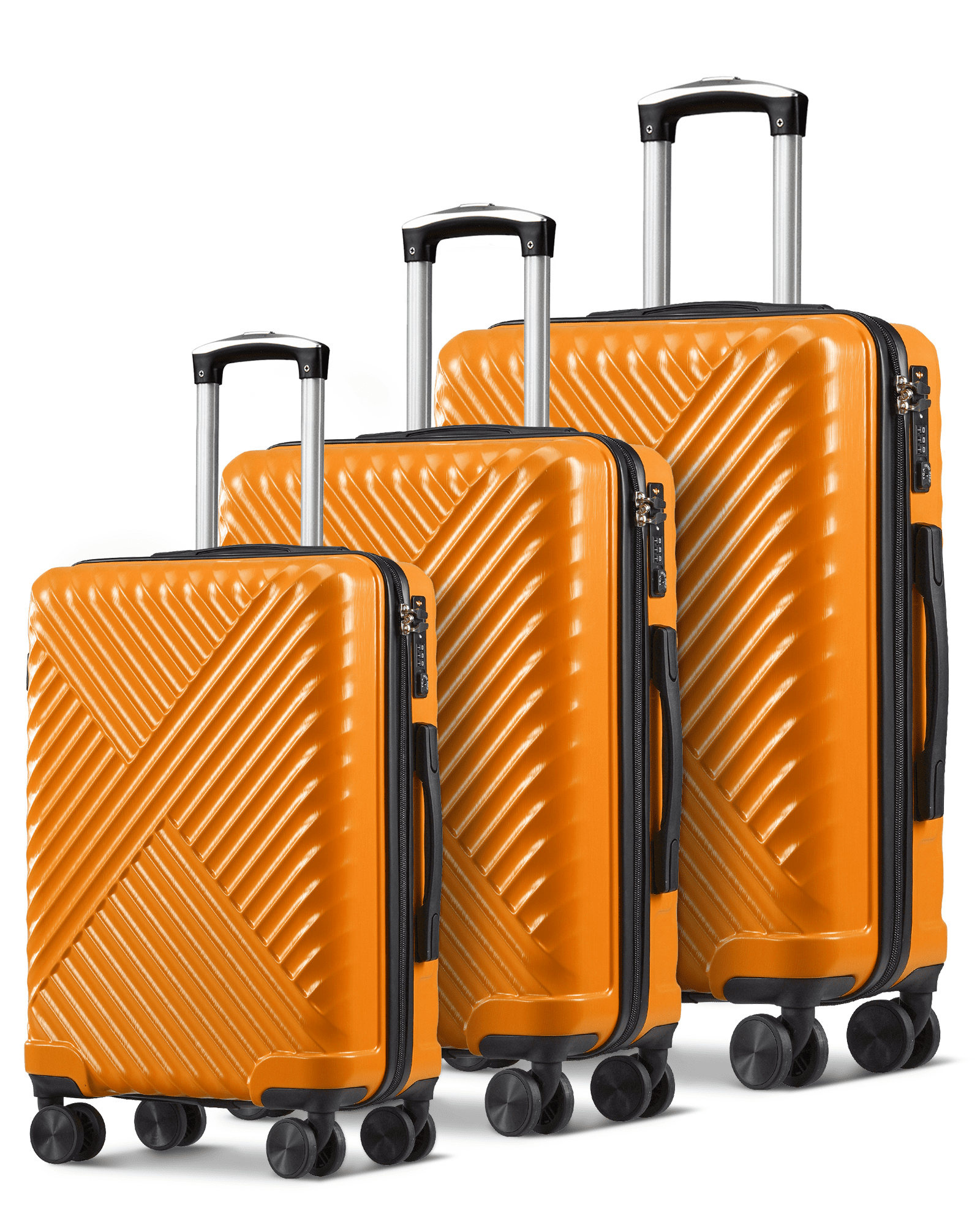 Luggage 3 Piece Set Hard Shell Suitcase Set with Spinner Wheels and TSA