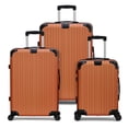 thumbnail image 1 of Luggage 3-Pieces Set ABS Durable Suitcase Orange 20"24"28", 1 of 1