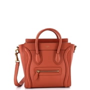 Luggage Bag Smooth Leather Nano By Rebag