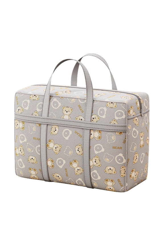 Luggage Bags for Women Lightweight Waterproof Cute Duffle Bag for travel Moving Bear Pattern Design Storage Bag for Clothes (M)