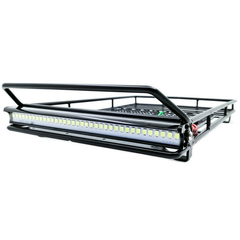 ✪ Luggage Carrier Roof Rack with LED Light Bar for 1/10 RC