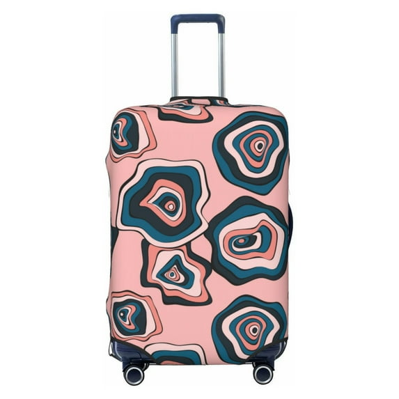 Luggage Cover Anti Scratch, Abstract Colorful Circles Elastic Suitcase Protector Fits 18-32 Inch Luggage