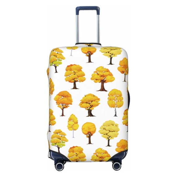 Luggage Cover Anti Scratch, Autumn Tree Elastic Suitcase Protector Fits 18-32 Inch Luggage