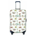 thumbnail image 1 of Luggage Cover Anti Scratch, Bike Pattern Flower Elastic Suitcase Protector Fits 18-32 Inch Luggage, 1 of 2