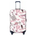 thumbnail image 1 of Luggage Cover Anti Scratch, Bike Pattern Romantic Elastic Suitcase Protector Fits 18-32 Inch Luggage, 1 of 2