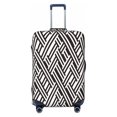 thumbnail image 1 of Luggage Cover Anti Scratch, Black White Stripes Elastic Suitcase Protector Fits 18-32 Inch Luggage, 1 of 2
