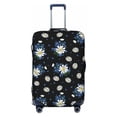 thumbnail image 1 of Luggage Cover Anti Scratch, Blue White Daisies Flowers Elastic Suitcase Protector Fits 18-32 Inch Luggage, 1 of 2