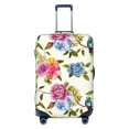 thumbnail image 1 of Luggage Cover Anti Scratch, Carnation Hummingbird Pattern Elastic Suitcase Protector Fits 18-32 Inch Luggage, 1 of 2
