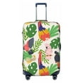 thumbnail image 1 of Luggage Cover Anti Scratch, Cartoon Parrot Cute Plant Elastic Suitcase Protector Fits 18-32 Inch Luggage, 1 of 2