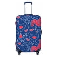 thumbnail image 1 of Luggage Cover Anti Scratch, Chicken And Rooster Elastic Suitcase Protector Fits 18-32 Inch Luggage, 1 of 2