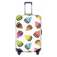 thumbnail image 1 of Luggage Cover Anti Scratch, Colourful Ice Cream Print White Elastic Suitcase Protector Fits 18-32 Inch Luggage, 1 of 2