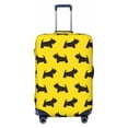 thumbnail image 1 of Luggage Cover Anti Scratch, Cute Black Dog Yellow Elastic Suitcase Protector Fits 18-32 Inch Luggage, 1 of 2