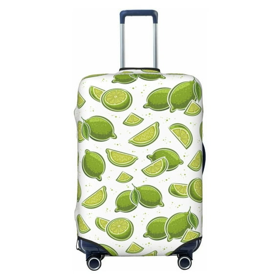 Luggage Cover Anti Scratch, Cute Fresh Limes Elastic Suitcase Protector Fits 18-32 Inch Luggage