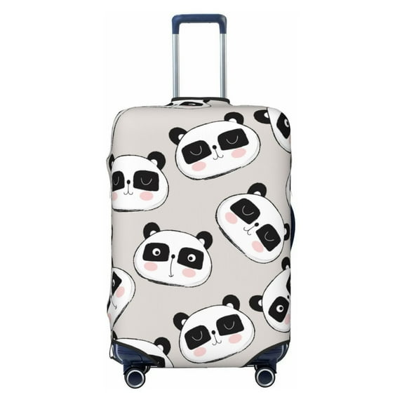 Luggage Cover Anti Scratch, Cute Panda A Elastic Suitcase Protector Fits 18-32 Inch Luggage