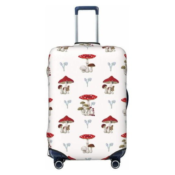 Luggage Cover Anti Scratch, Different Mushrooms Elastic Suitcase Protector Fits 18-32 Inch Luggage