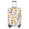 thumbnail image 1 of Luggage Cover Anti Scratch, Dog Faces Elastic Suitcase Protector Fits 18-32 Inch Luggage, 1 of 2