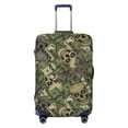 thumbnail image 1 of Luggage Cover Anti Scratch, Green Skulls Elastic Suitcase Protector Fits 18-32 Inch Luggage, 1 of 2