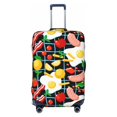 thumbnail image 1 of Luggage Cover Anti Scratch, Lemon Tomato Potato Sausage Elastic Suitcase Protector Fits 18-32 Inch Luggage, 1 of 2