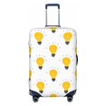 thumbnail image 1 of Luggage Cover Anti Scratch, Light Bulb Pattern White Elastic Suitcase Protector Fits 18-32 Inch Luggage, 1 of 2