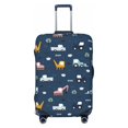 thumbnail image 1 of Luggage Cover Anti Scratch, Modern Modern Excavator D Elastic Suitcase Protector Fits 18-32 Inch Luggage, 1 of 2