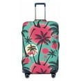 thumbnail image 1 of Luggage Cover Anti Scratch, Red Bird Palm Trees Elastic Suitcase Protector Fits 18-32 Inch Luggage, 1 of 2