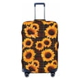thumbnail image 1 of Luggage Cover Anti Scratch, Red Black Plaid Sunflower Elastic Suitcase Protector Fits 18-32 Inch Luggage, 1 of 2