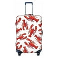 thumbnail image 1 of Luggage Cover Anti Scratch, Red Lobster Print Elastic Suitcase Protector Fits 18-32 Inch Luggage, 1 of 2