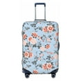 thumbnail image 1 of Luggage Cover Anti Scratch, Rose Flowers Blue A Elastic Suitcase Protector Fits 18-32 Inch Luggage, 1 of 2