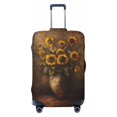 thumbnail image 1 of Luggage Cover Anti Scratch, Rustic Sunflower Bouquet Elastic Suitcase Protector Fits 18-32 Inch Luggage, 1 of 2