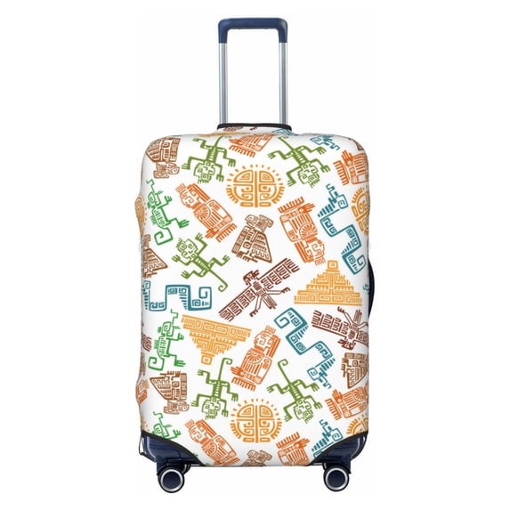 Luggage Cover Anti Scratch, Simple Drawing Elastic Suitcase Protector Fits 18-32 Inch Luggage