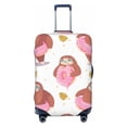 thumbnail image 1 of Luggage Cover Anti Scratch, Sloth With Donuts1 Elastic Suitcase Protector Fits 18-32 Inch Luggage, 1 of 2