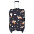 thumbnail image 1 of Luggage Cover Anti Scratch, Space Music Fox Elastic Suitcase Protector Fits 18-32 Inch Luggage, 1 of 2