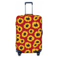 thumbnail image 1 of Luggage Cover Anti Scratch, Sunflowers On Red Elastic Suitcase Protector Fits 18-32 Inch Luggage, 1 of 2