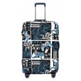 thumbnail image 1 of Luggage Cover Anti Scratch, Technological Lines Game Handle Elastic Suitcase Protector Fits 18-32 Inch Luggage, 1 of 2