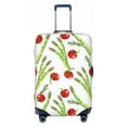 thumbnail image 1 of Luggage Cover Anti Scratch, Tomato Asparagus Pattern Elastic Suitcase Protector Fits 18-32 Inch Luggage, 1 of 2
