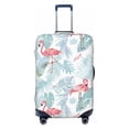 thumbnail image 1 of Luggage Cover Anti Scratch, Tropical Flamingo Pink Elastic Suitcase Protector Fits 18-32 Inch Luggage, 1 of 2