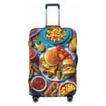 thumbnail image 1 of Luggage Cover Anti Scratch, Vibrant Picnic Food Spread Elastic Suitcase Protector Fits 18-32 Inch Luggage, 1 of 2
