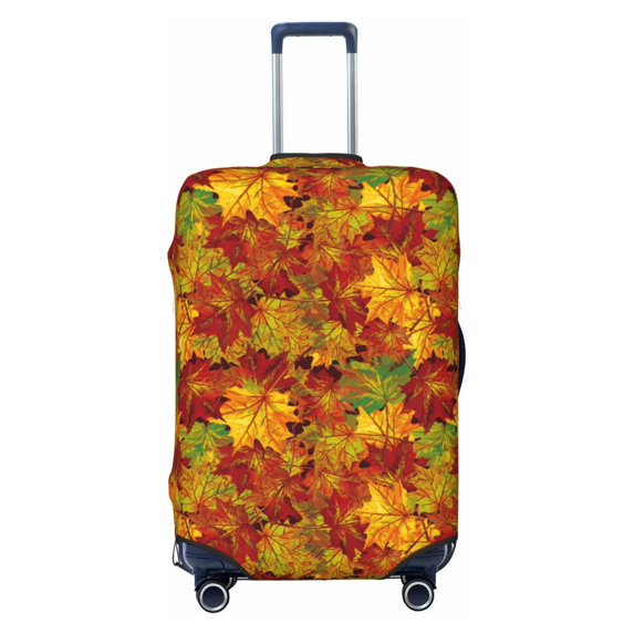 Luggage Cover Anti Scratch, Vintage maple leaf autumn Elastic Suitcase Protector Suitcase Covers for Luggage Fits 18-32 Inch Luggage