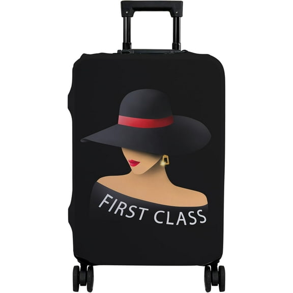 Luggage Cover Approved Cute Travel Suitcase Protector Fashion Queen Elastic Washable Unique Themed Baggage Covers for 21-24 inch Luggage (M)