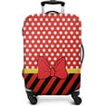 thumbnail image 1 of Luggage Cover Approved Travel Suitcase Protector Cute Dots Elastic Washable Animation Themed Baggage Covers for 25-28 inch Luggage (L), 1 of 6