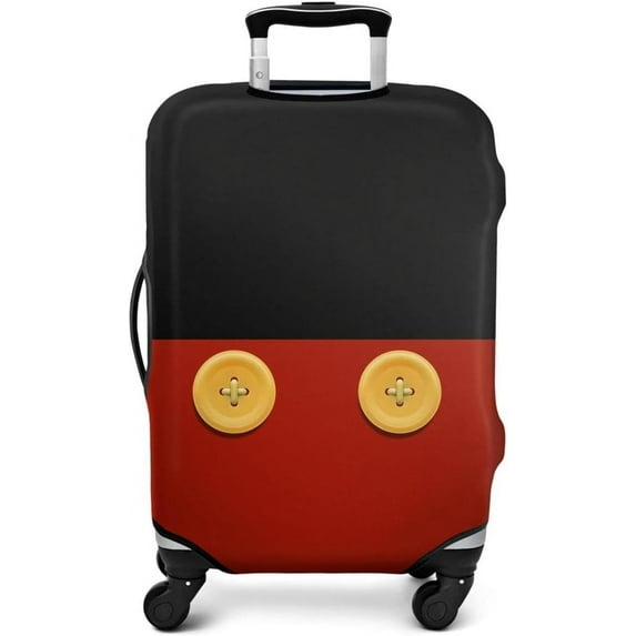 Luggage Cover Approved Travel Suitcase Protector Cute Pants Elastic Washable Baggage Covers for 18-20 inch Luggage(M)