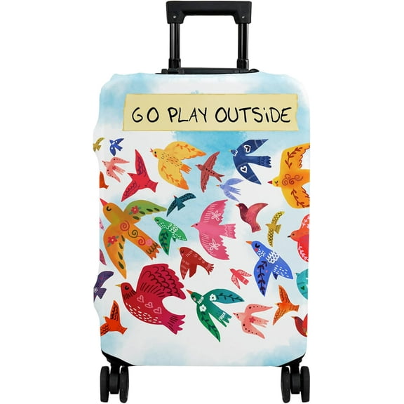 Luggage Cover Approved Travel Suitcase Protector Pink Fashion Girl Luggage Covers Elastic Washable Anti-scratch Suitcase Covers for 25-28 Inch Luggage(L)