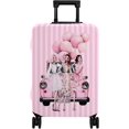 thumbnail image 1 of Luggage Cover Approved Travel Suitcase Protector Pink Fashion Girl Luggage Covers Elastic Washable Anti-scratch Suitcase Covers for 25-28 Inch Luggage(L), 1 of 6