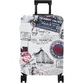 thumbnail image 1 of Luggage Cover Approved Travel Suitcase Protector Vintage Retro Elastic Washable Baggage Covers for 25-28 inch Luggage (L), 1 of 6