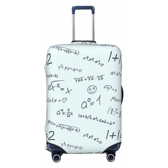 Luggage Cover, Equation Formula Math Print Suitcase Cover For Luggage Fits 18-32 Inch Luggage, Elastic Suitcase Protector