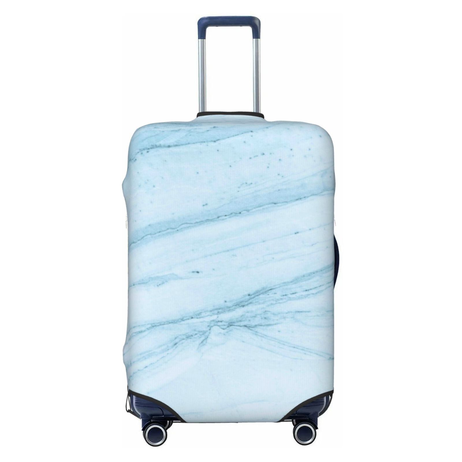 Luggage Cover (No Suicase) Light Blue Marble Soft Suitcase Covers