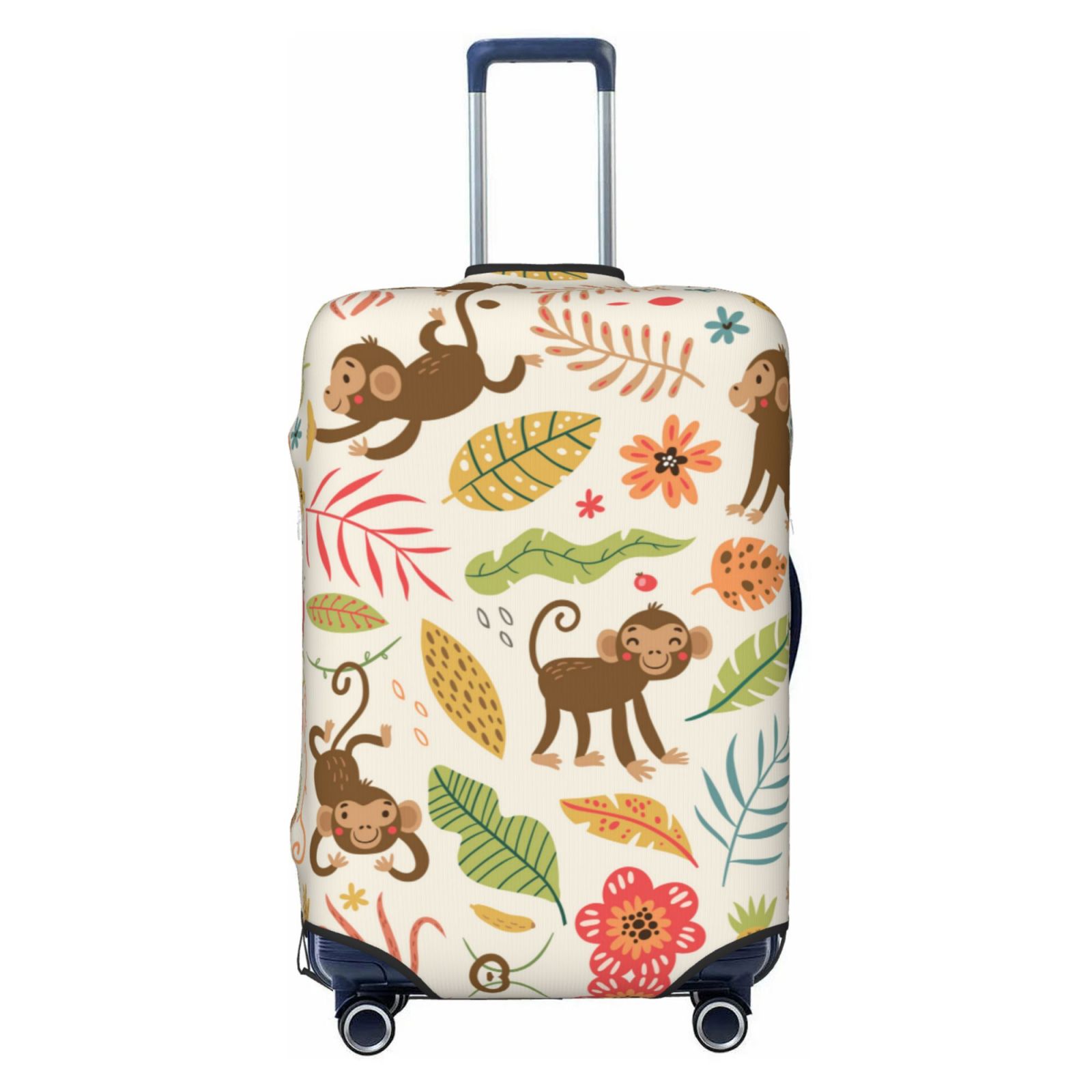 Luggage Cover (No Suicase) Monkeys in the Jungle Soft Suitcase Covers