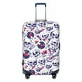 Luggage Cover (No Suicase) music Skull record mike Soft Suitcase Covers