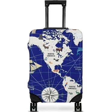 Luggage Cover Protector Travel Suitcase Covers Protective Skin for Carry On Baggage Fit 18-20 Inch Luggage